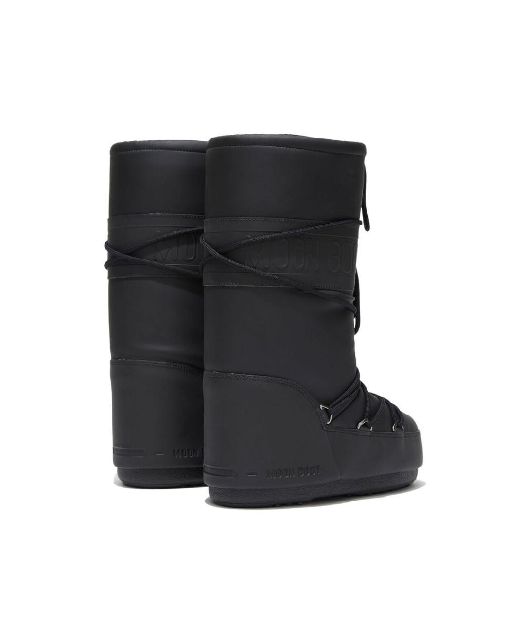 MOON BOOT Черные синтетические высокие ботинки, фото 4