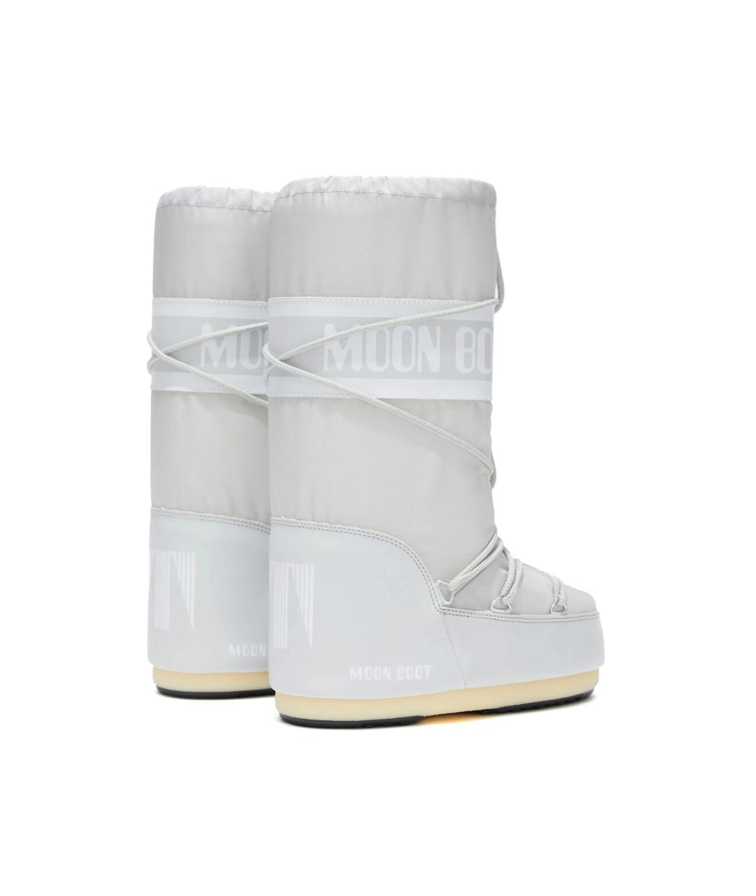 MOON BOOT Серые текстильные ботинки, фото 2