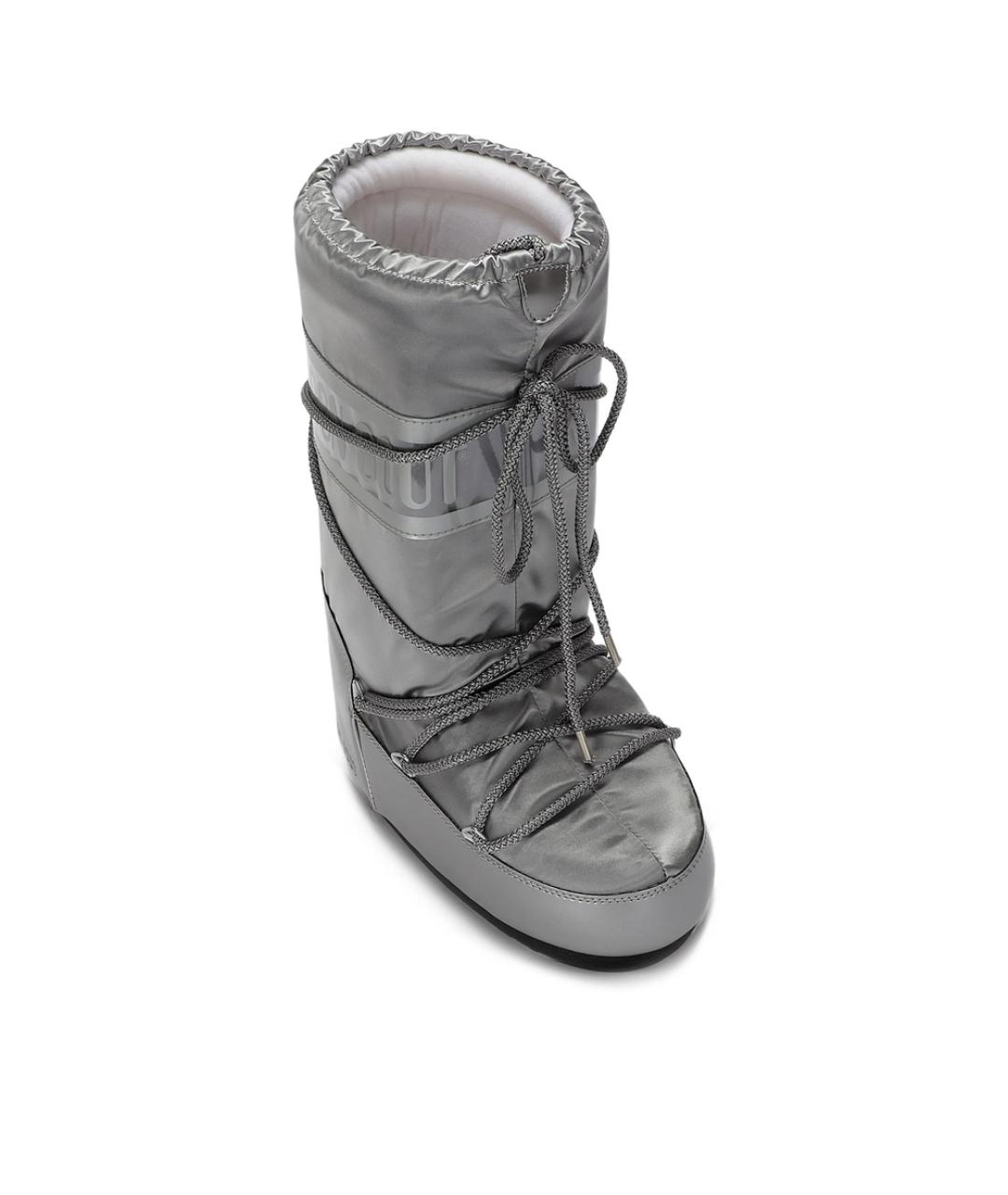 MOON BOOT Серые синтетические сапоги, фото 3