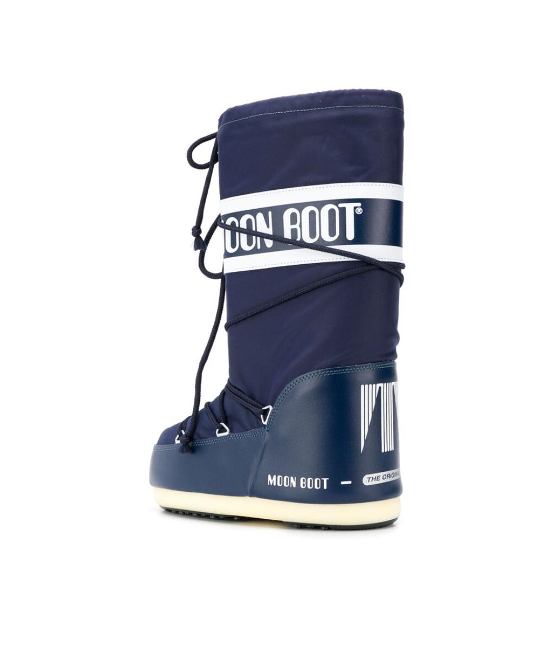 MOON BOOT Синие синтетические высокие ботинки, фото 3