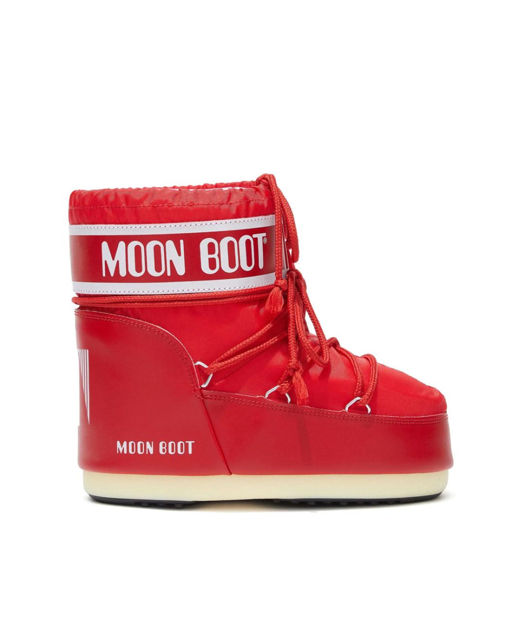 MOON BOOT Красные синтетические ботинки, фото 5