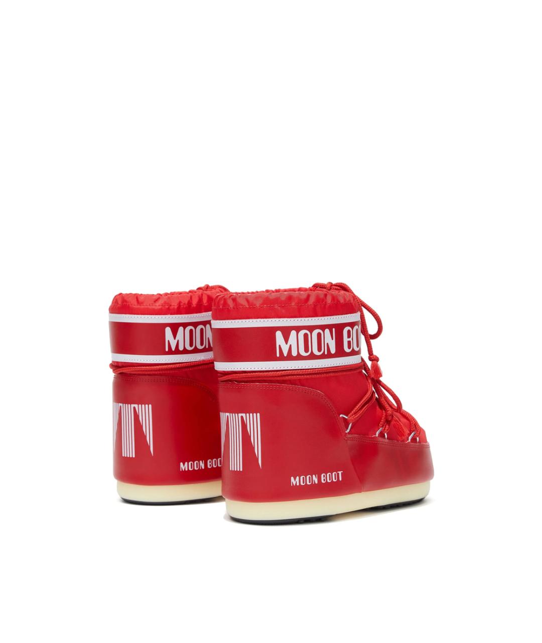 MOON BOOT Красные синтетические ботинки, фото 4