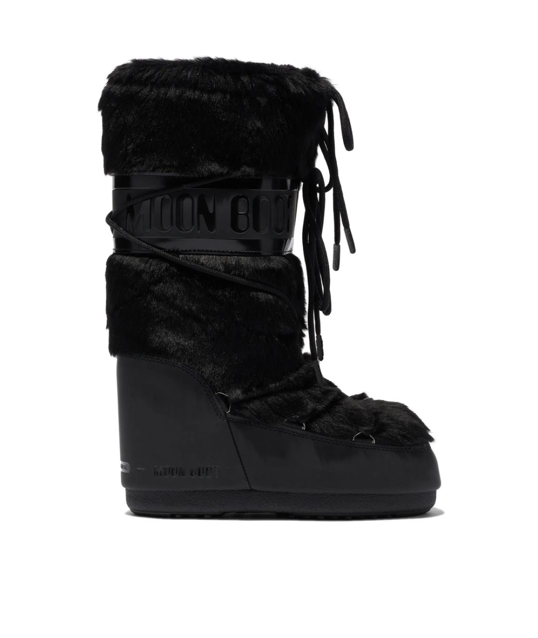 MOON BOOT Черные синтетические сапоги, фото 5