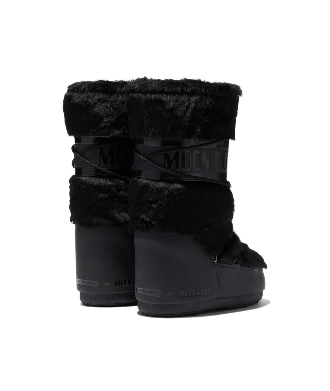 MOON BOOT Черные синтетические сапоги, фото 4