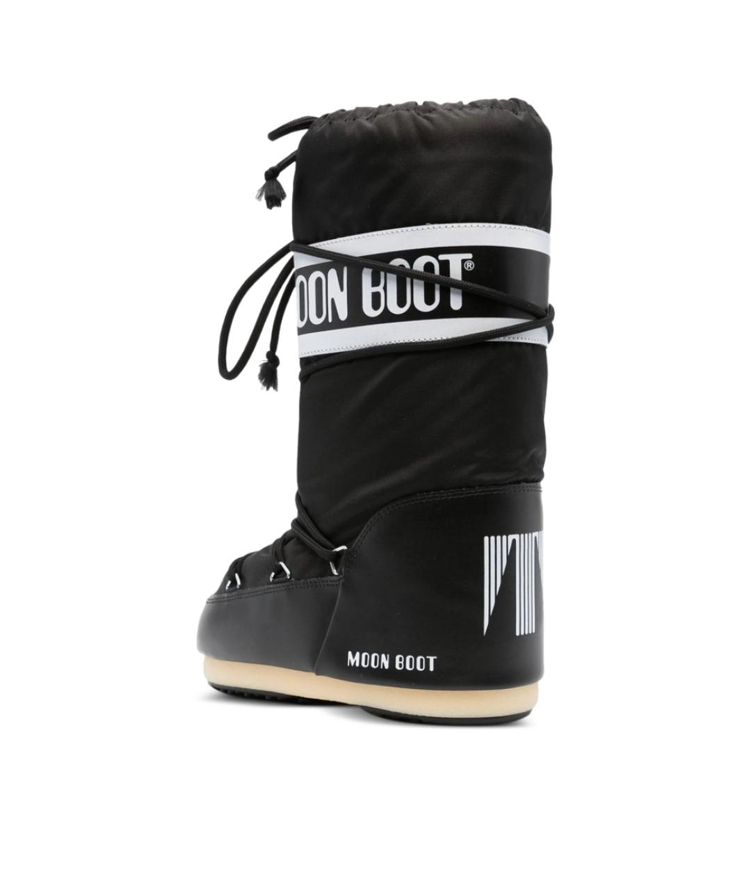 MOON BOOT Черные синтетические высокие ботинки, фото 4