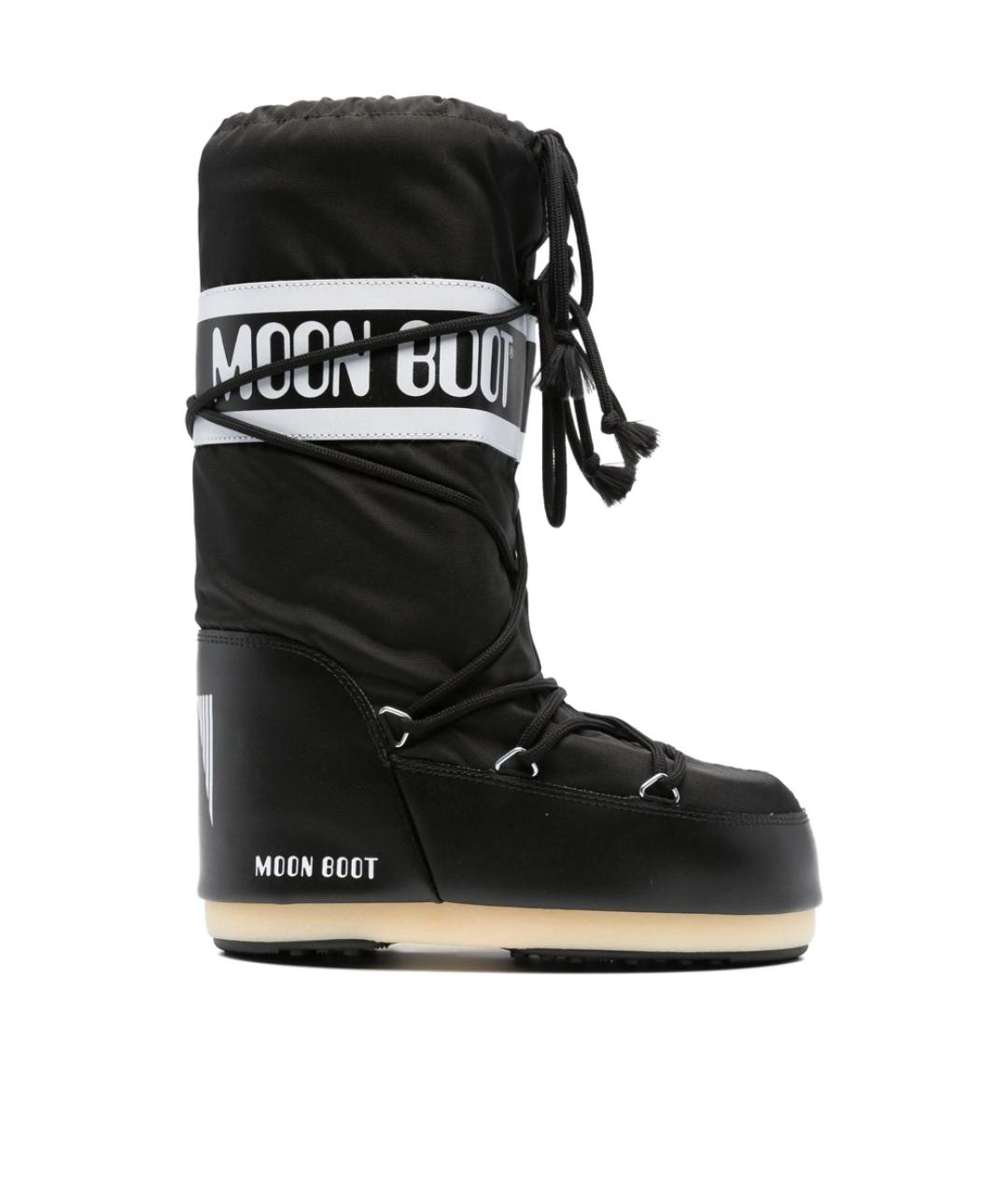 MOON BOOT Черные синтетические высокие ботинки, фото 6