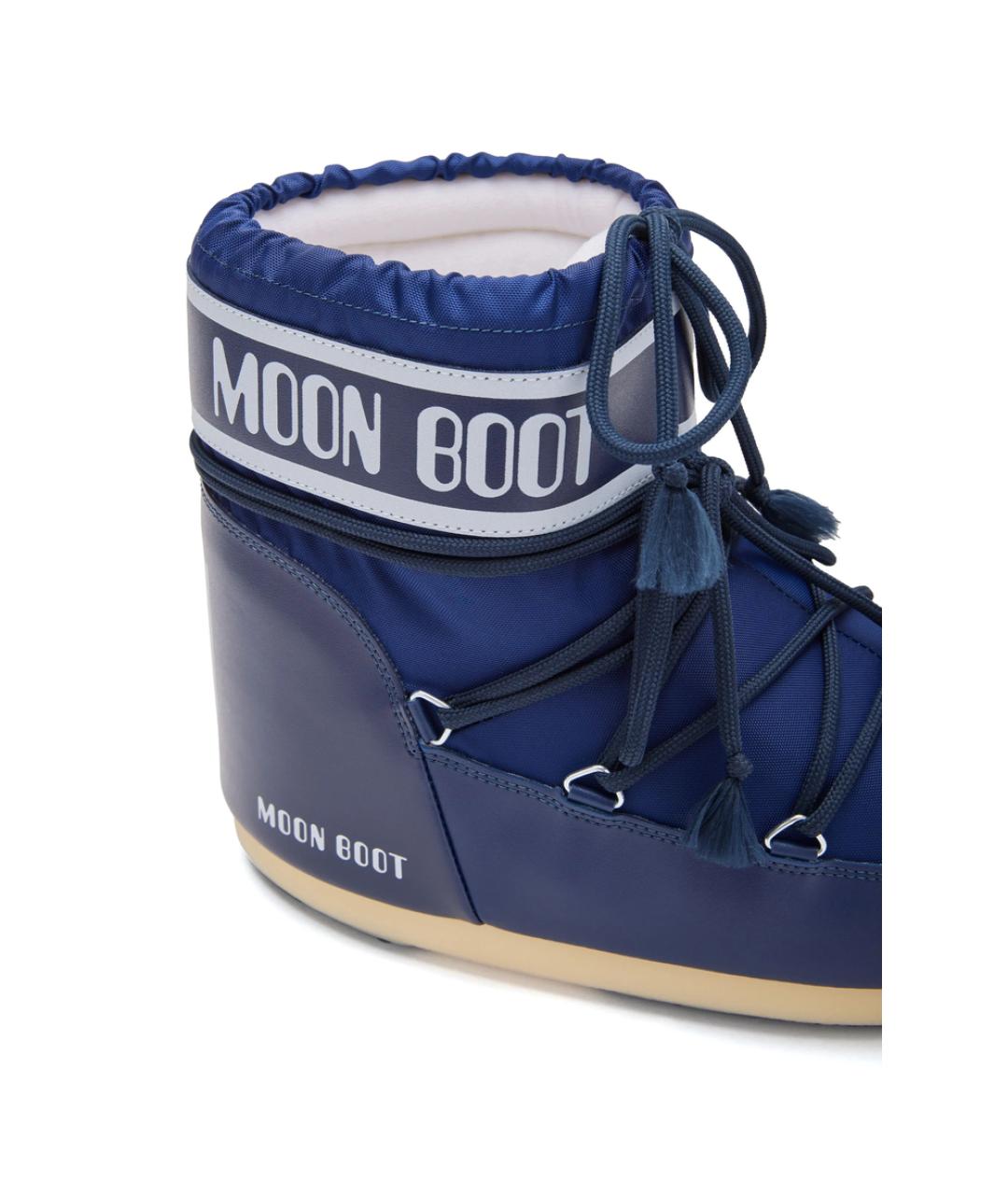 MOON BOOT Синие синтетические высокие ботинки, фото 2