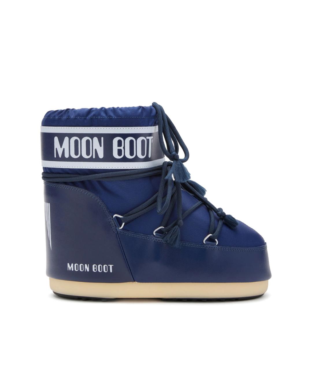 MOON BOOT Синие синтетические высокие ботинки, фото 5