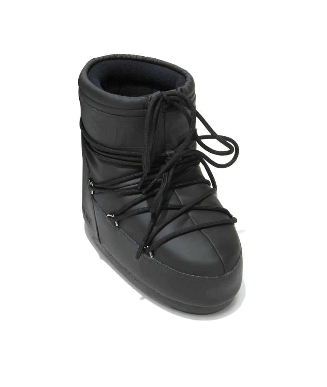 MOON BOOT Черные синтетические высокие ботинки, фото 2