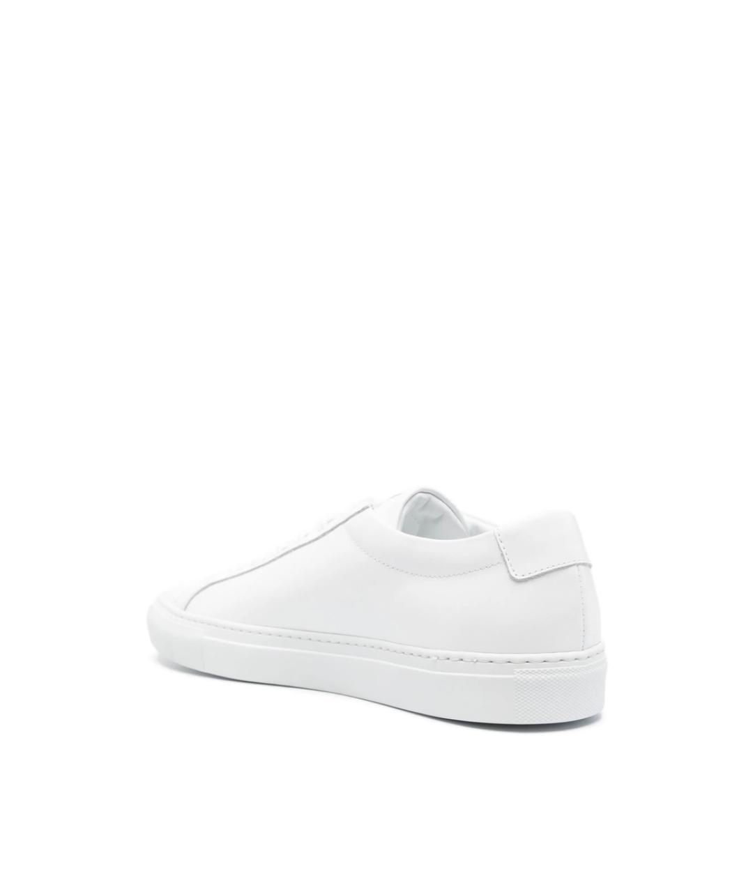 COMMON PROJECTS Белые кожаные низкие кроссовки / кеды, фото 2