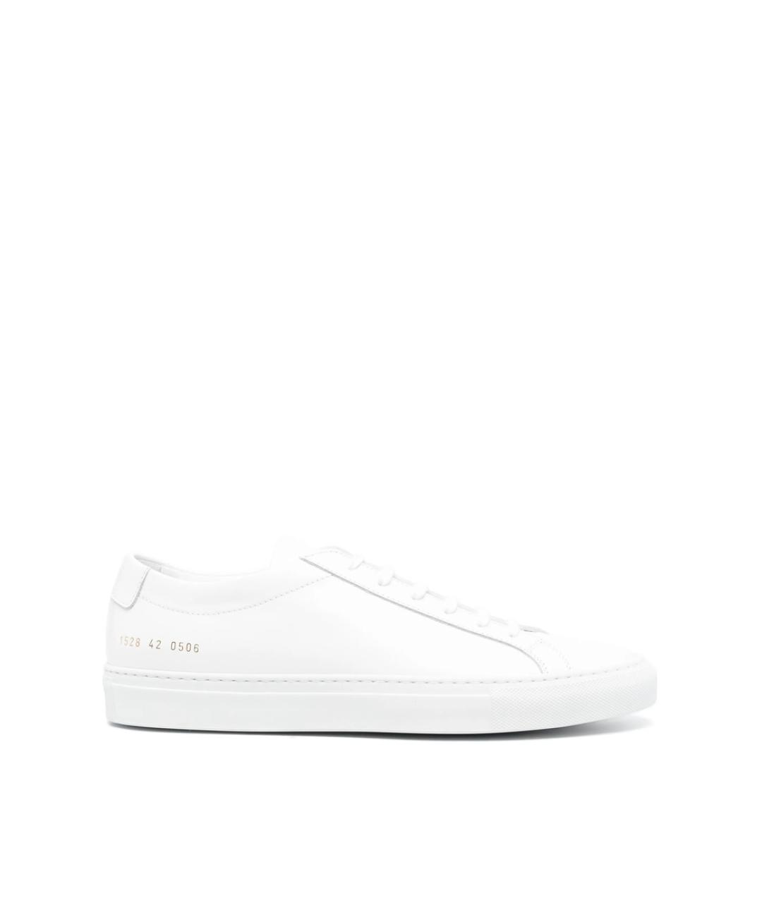 COMMON PROJECTS Белые кожаные низкие кроссовки / кеды, фото 1