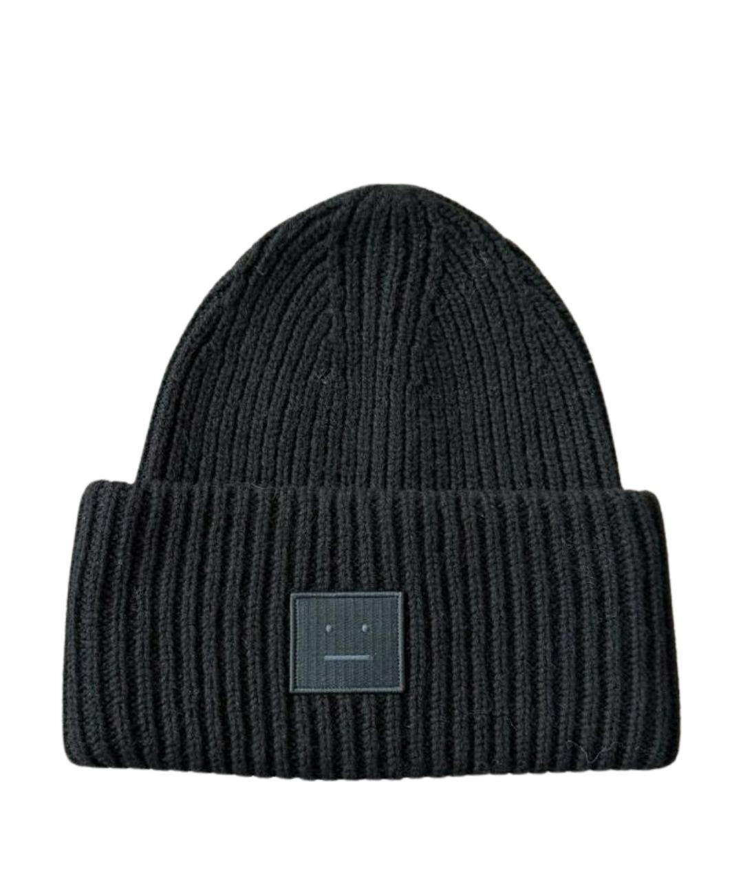 ACNE STUDIOS Черная шерстяная шапка, фото 1