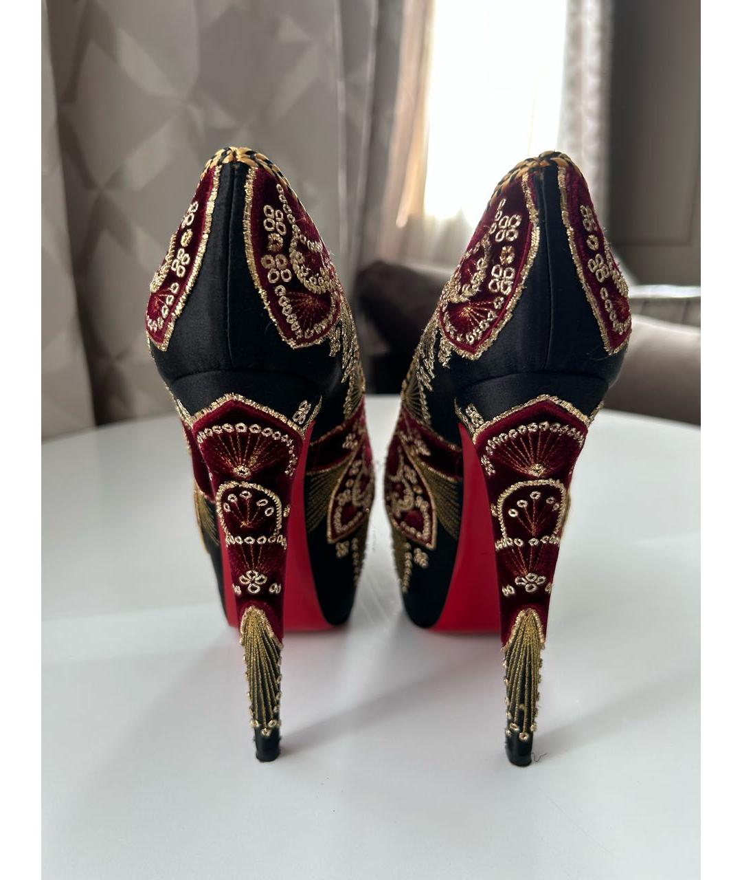 CHRISTIAN LOUBOUTIN Мульти текстильные туфли, фото 4