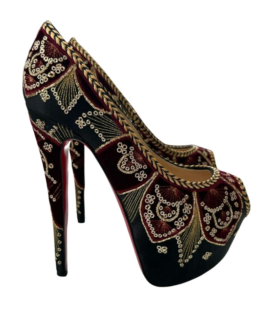 CHRISTIAN LOUBOUTIN Мульти текстильные туфли, фото 1