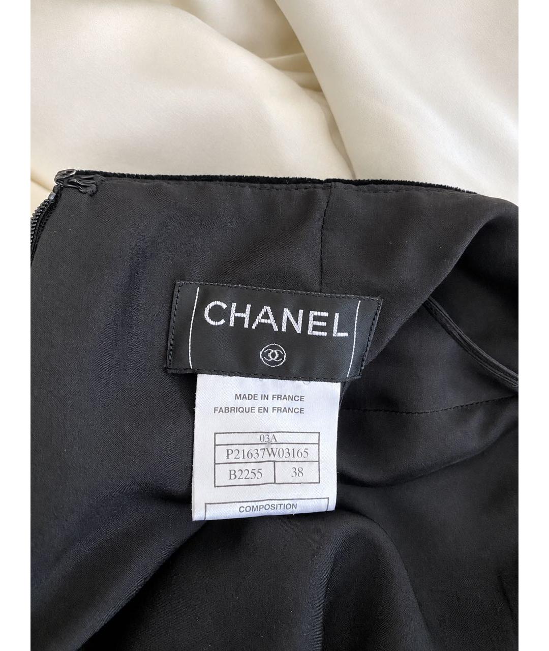 CHANEL Черный бархатный костюм с юбками, фото 8