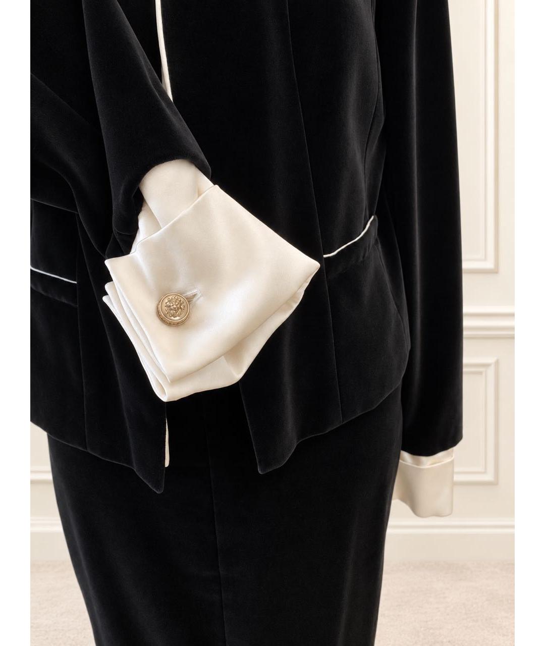 CHANEL Черный бархатный костюм с юбками, фото 6
