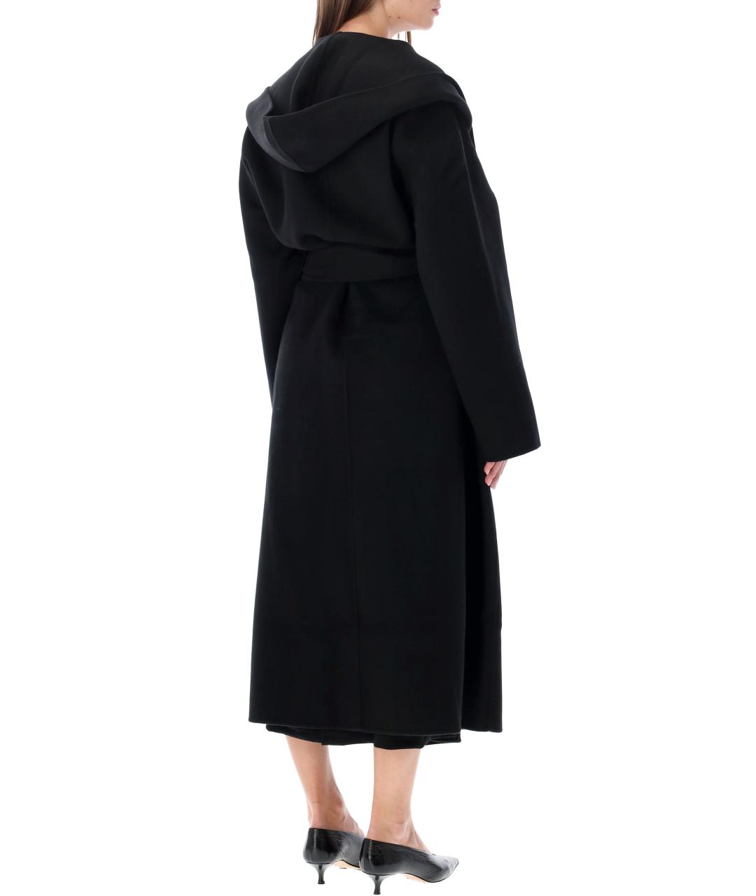 TOTEME Черное шерстяное пальто, фото 3