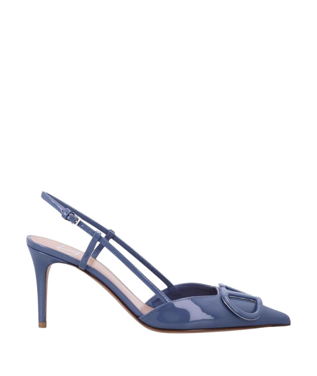 VALENTINO Синие туфли из лакированной кожи, фото 1