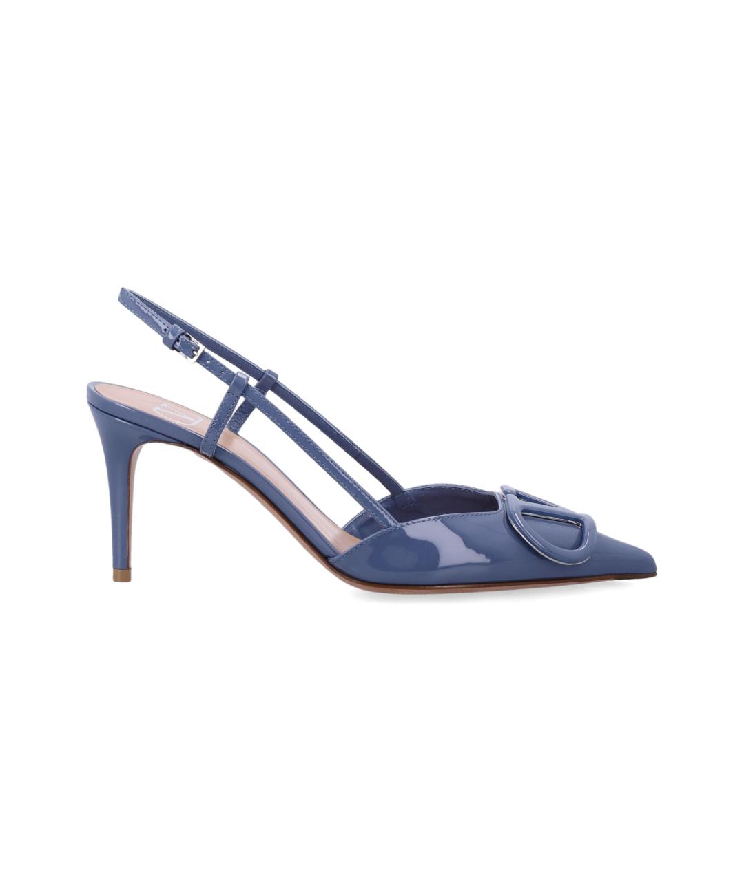 VALENTINO Синие туфли из лакированной кожи, фото 4