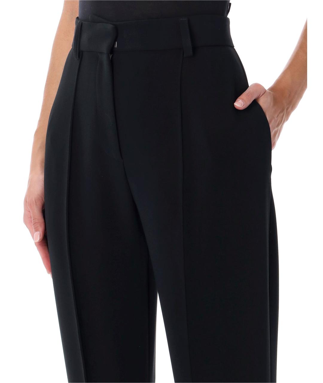 STELLA MCCARTNEY Черные вискозные прямые брюки, фото 3