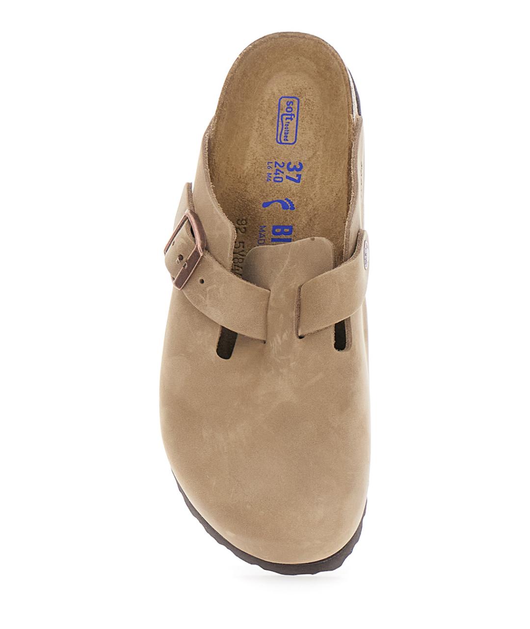 BIRKENSTOCK Бежевые замшевые сабо, фото 4