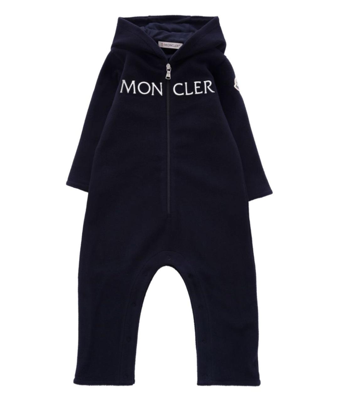 MONCLER KIDS Темно-синий комбинезон, фото 1