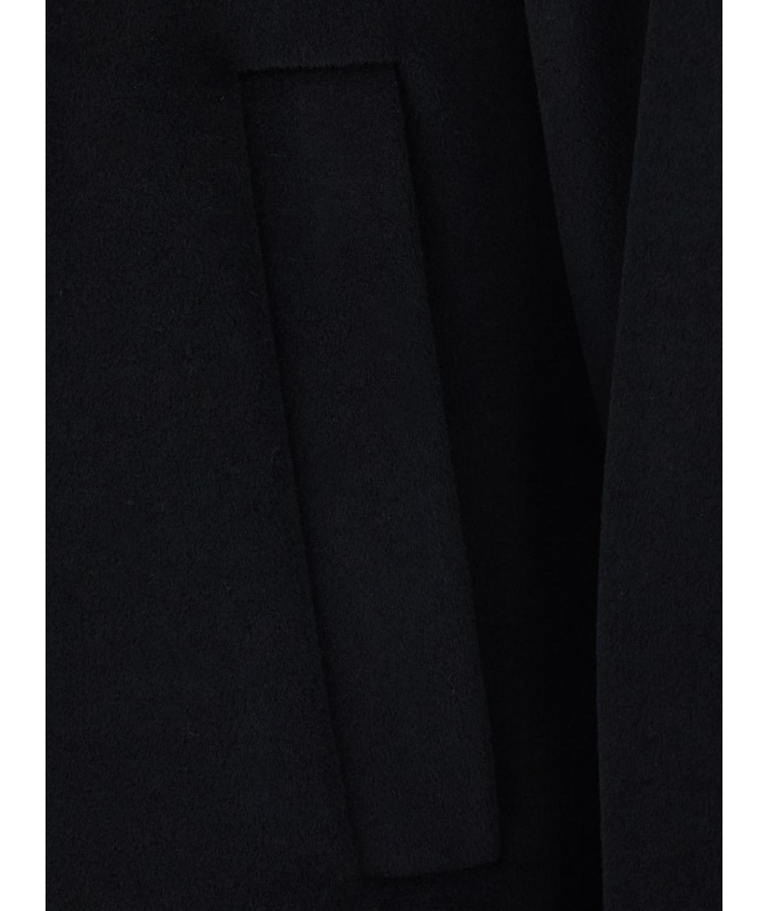 MAX MARA STUDIO Черное шерстяное пальто, фото 3