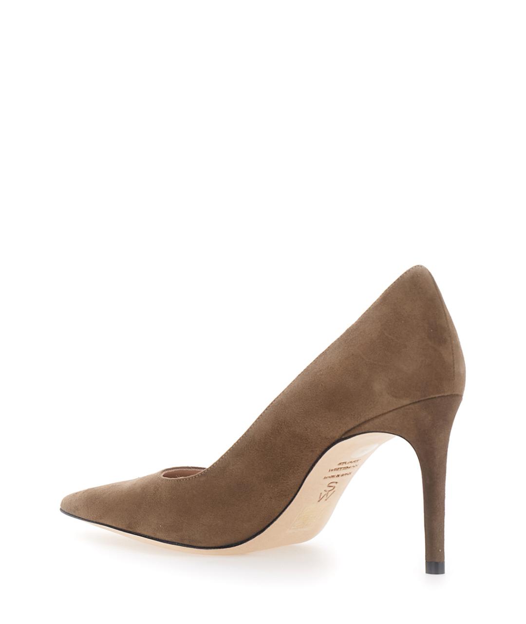 STUART WEITZMAN Коричневые замшевые туфли, фото 3