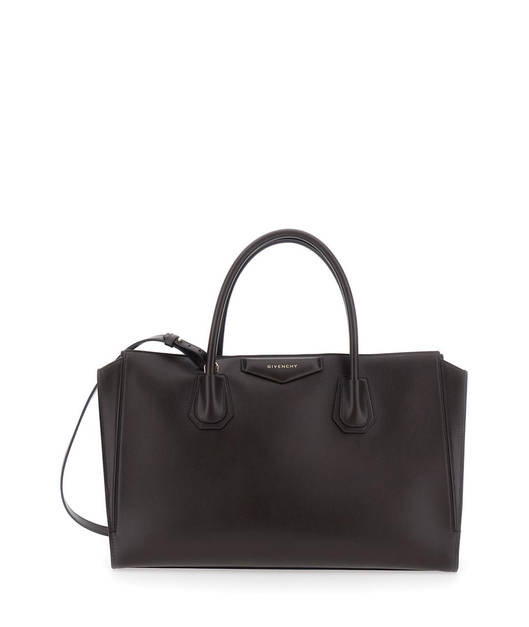 GIVENCHY Коричневая кожаная сумка тоут, фото 1