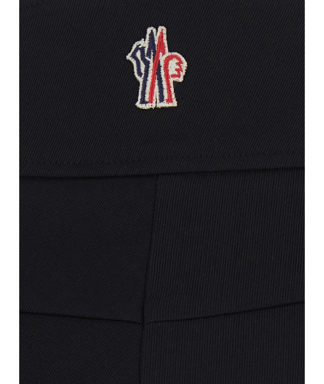MONCLER GRENOBLE Черные прямые брюки, фото 3