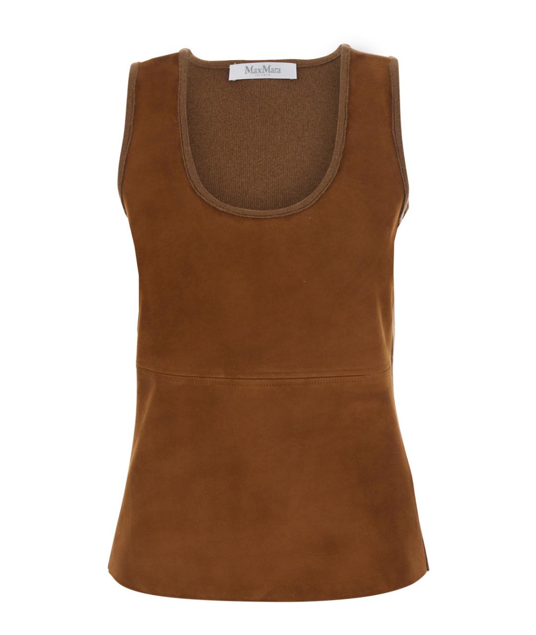 MAX MARA Бежевая майка, фото 1