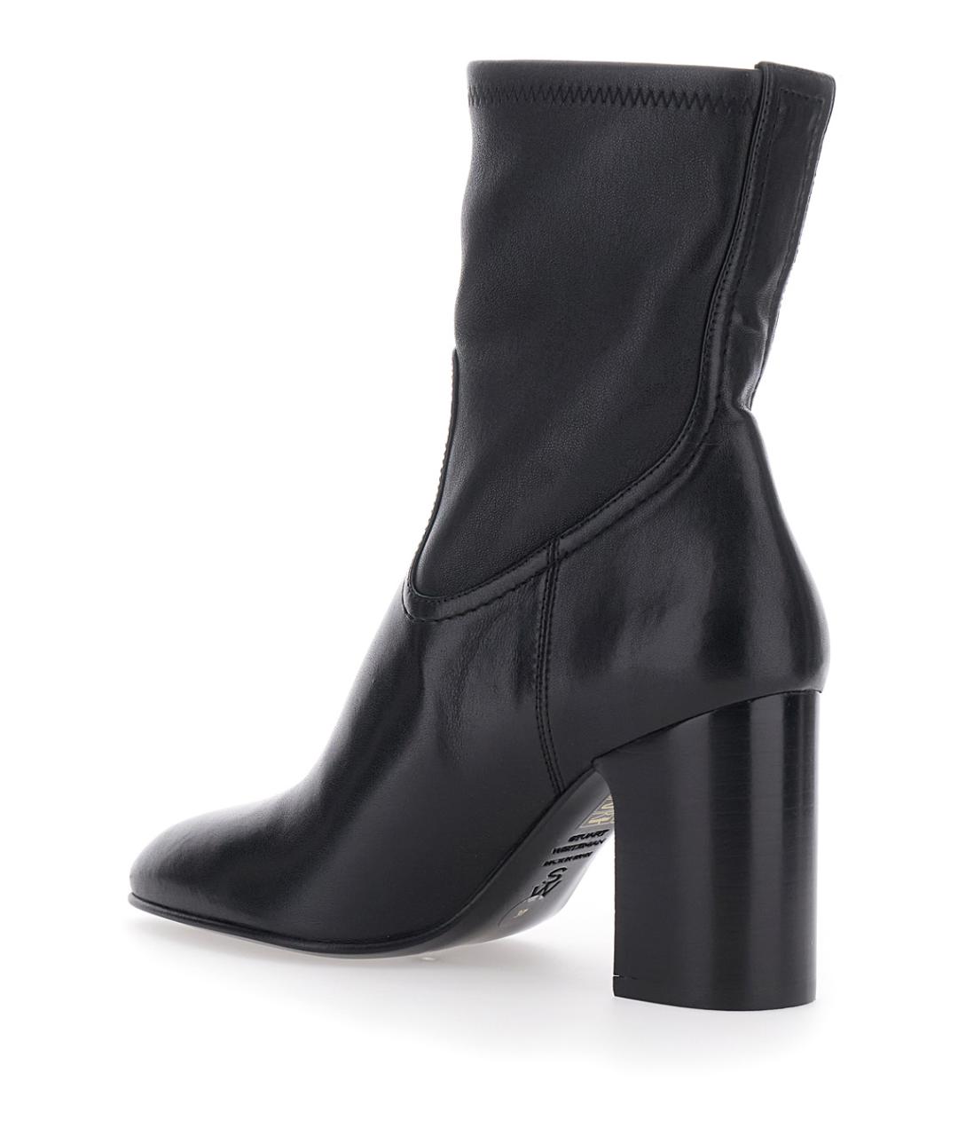 STUART WEITZMAN Черные кожаные ботильоны, фото 3