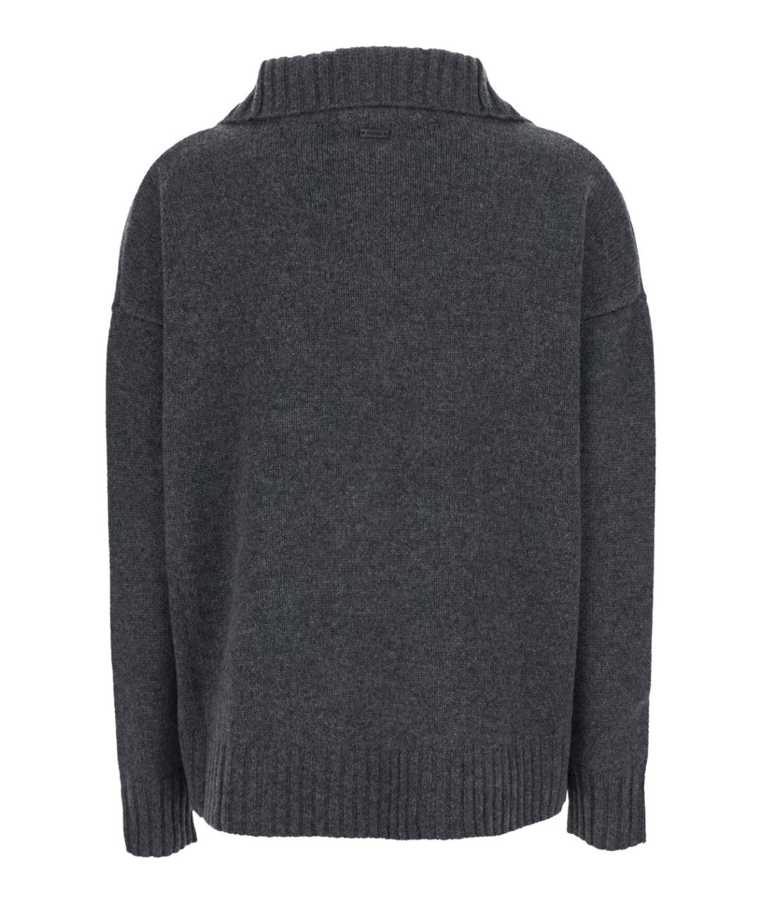 MAX MARA Серый кашемировый джемпер / свитер, фото 2