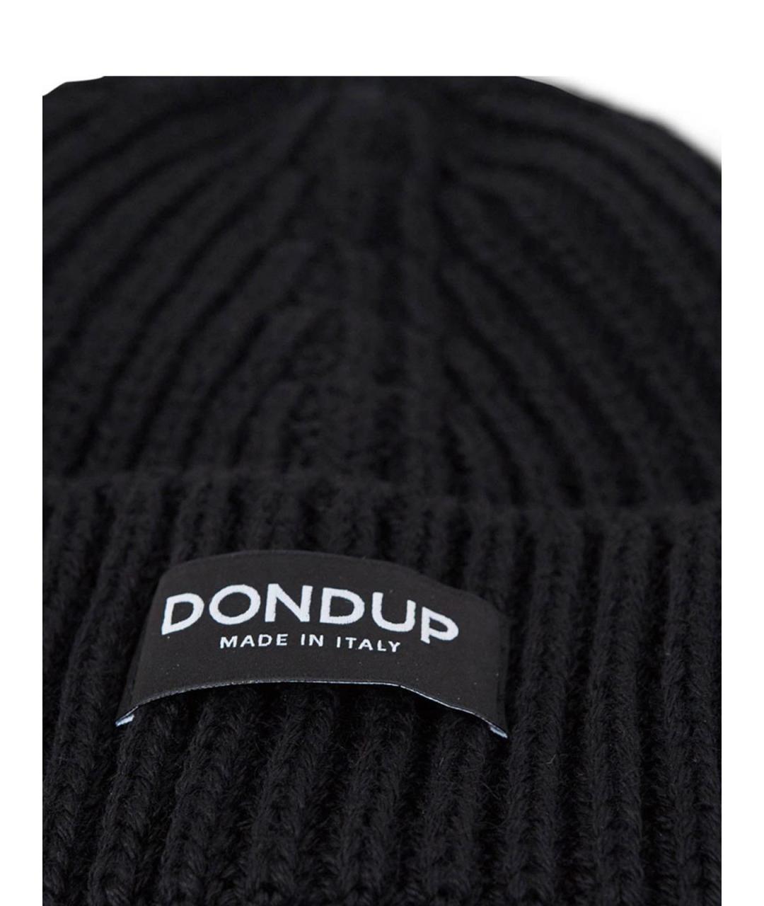DONDUP Черная шерстяная шапка, фото 2