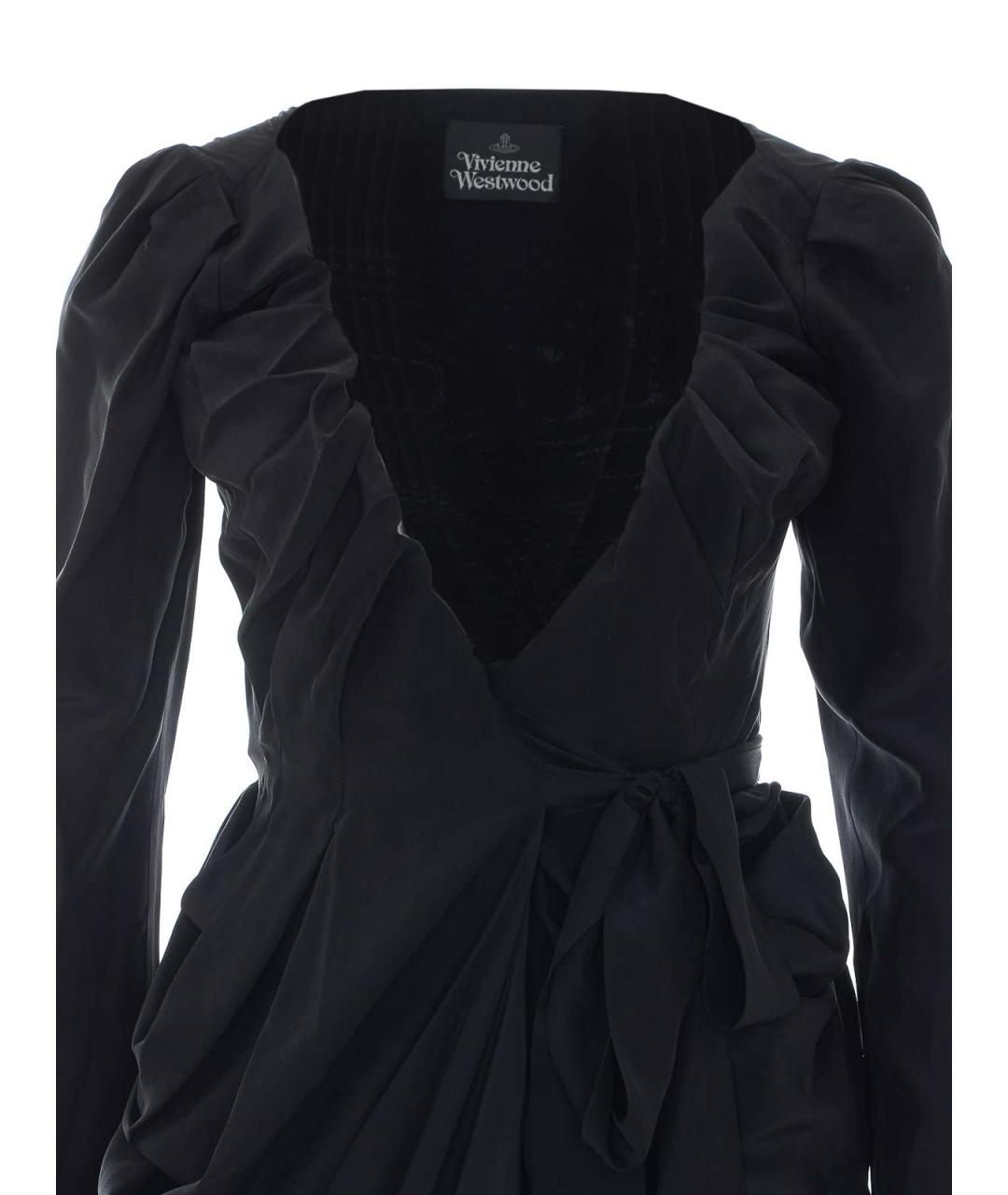 VIVIENNE WESTWOOD Черное вискозное вечернее платье, фото 4
