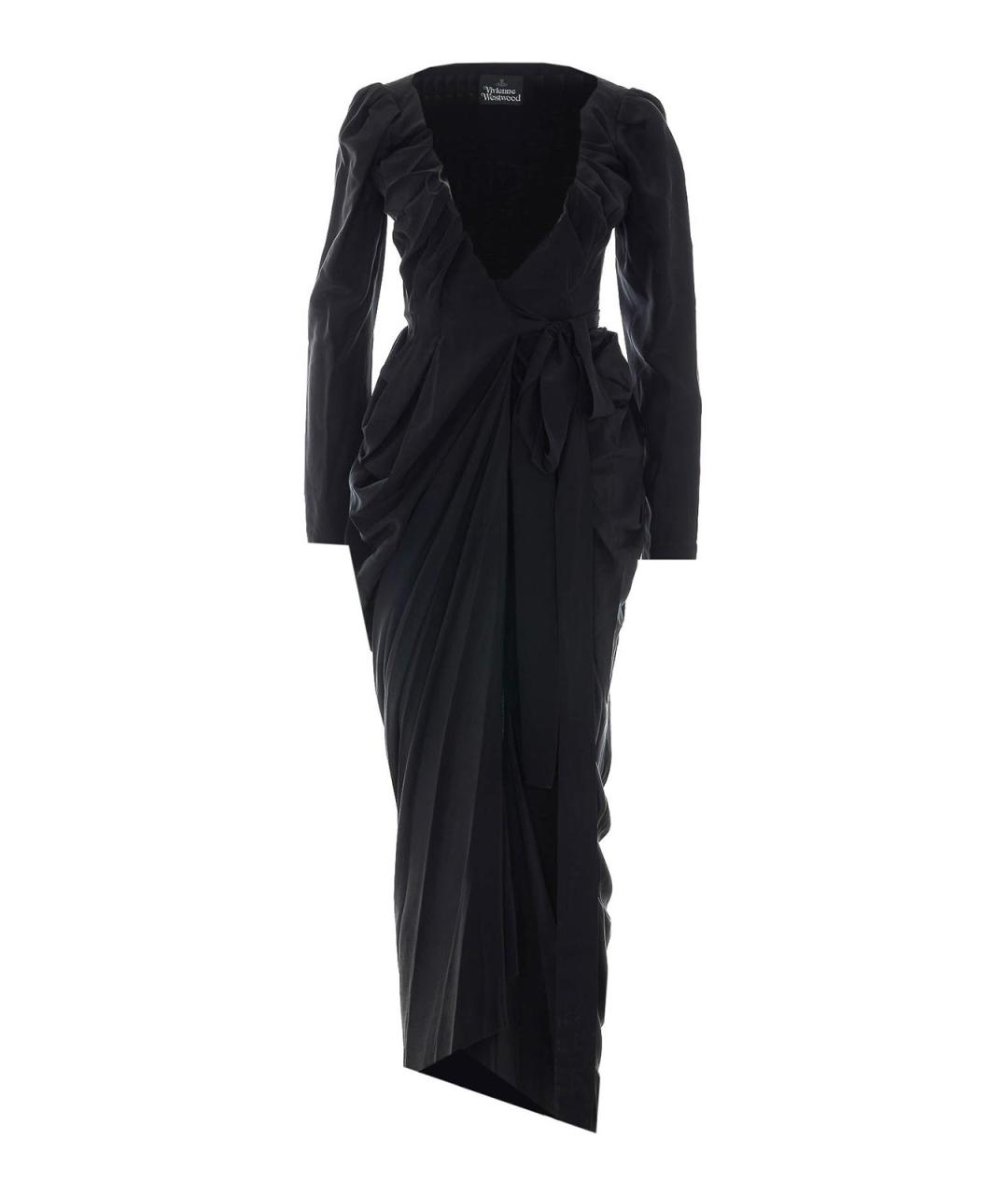 VIVIENNE WESTWOOD Черное вискозное вечернее платье, фото 1