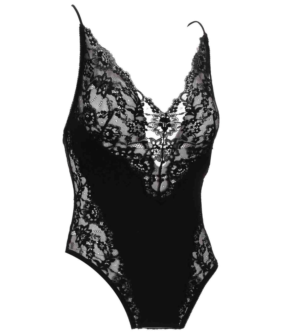SAINT LAURENT Черная кружевная блузы, фото 2