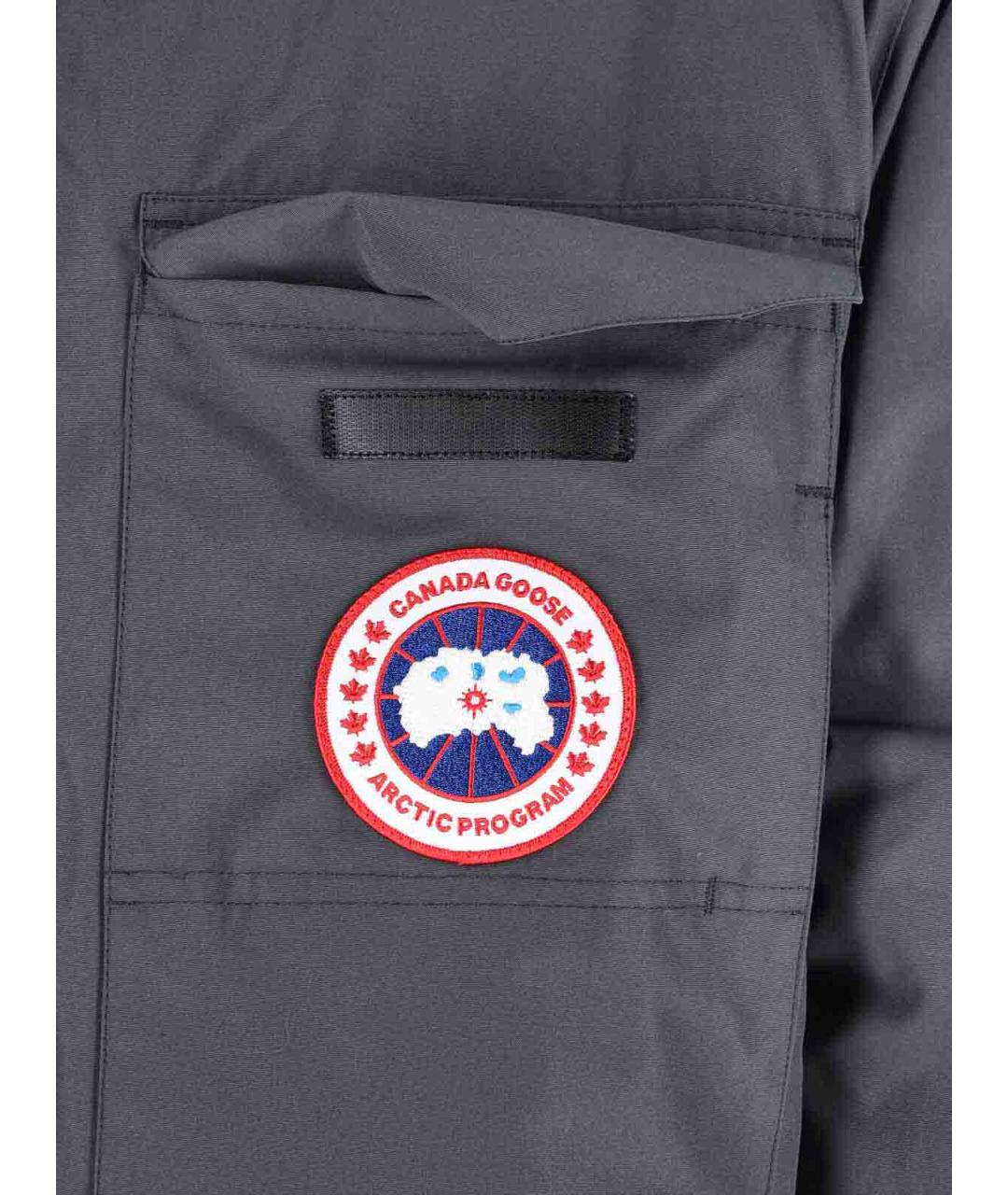 CANADA GOOSE Серая полиэстеровая парка, фото 3