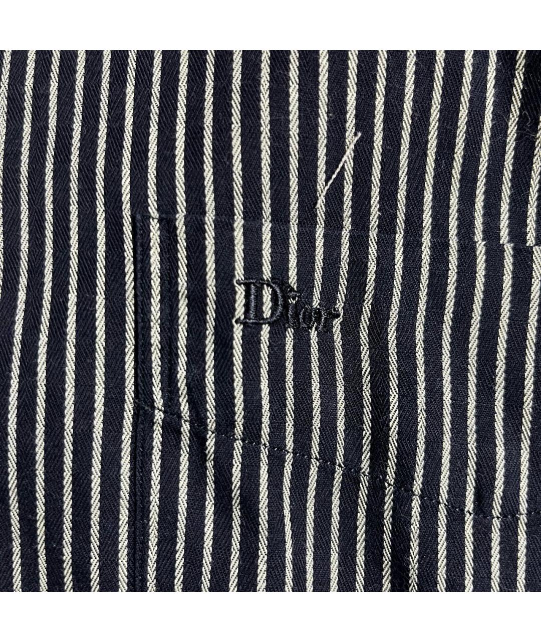 CHRISTIAN DIOR Серая хлопковая кэжуал рубашка, фото 3