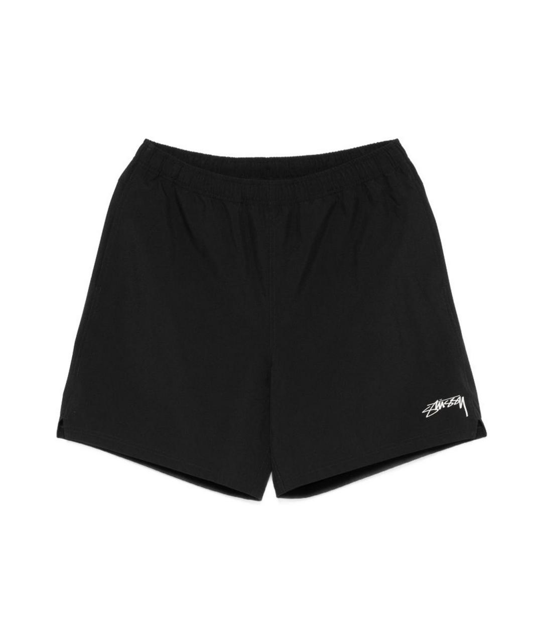 STUSSY Черные полиэстеровые шорты, фото 1