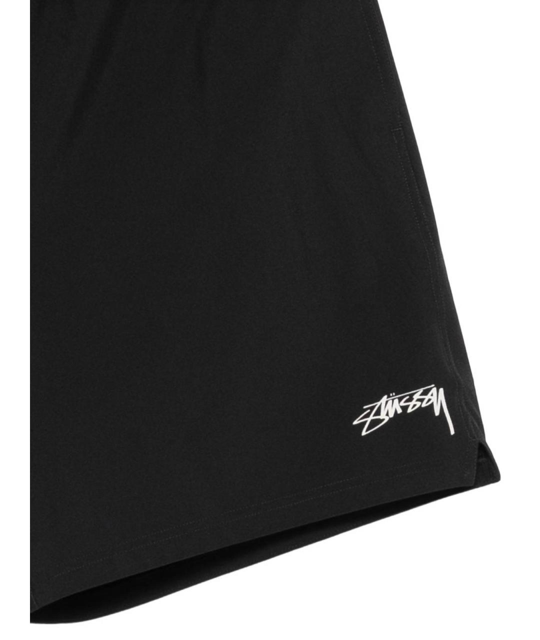 STUSSY Черные полиэстеровые шорты, фото 3