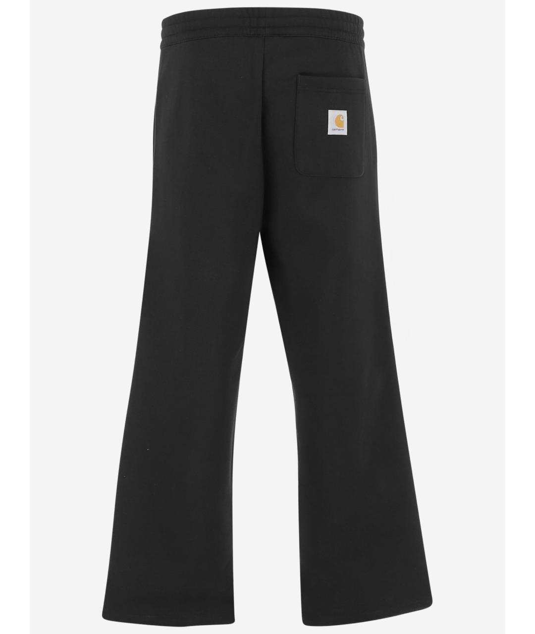 CARHARTT WIP Черные хлопковые повседневные брюки, фото 2