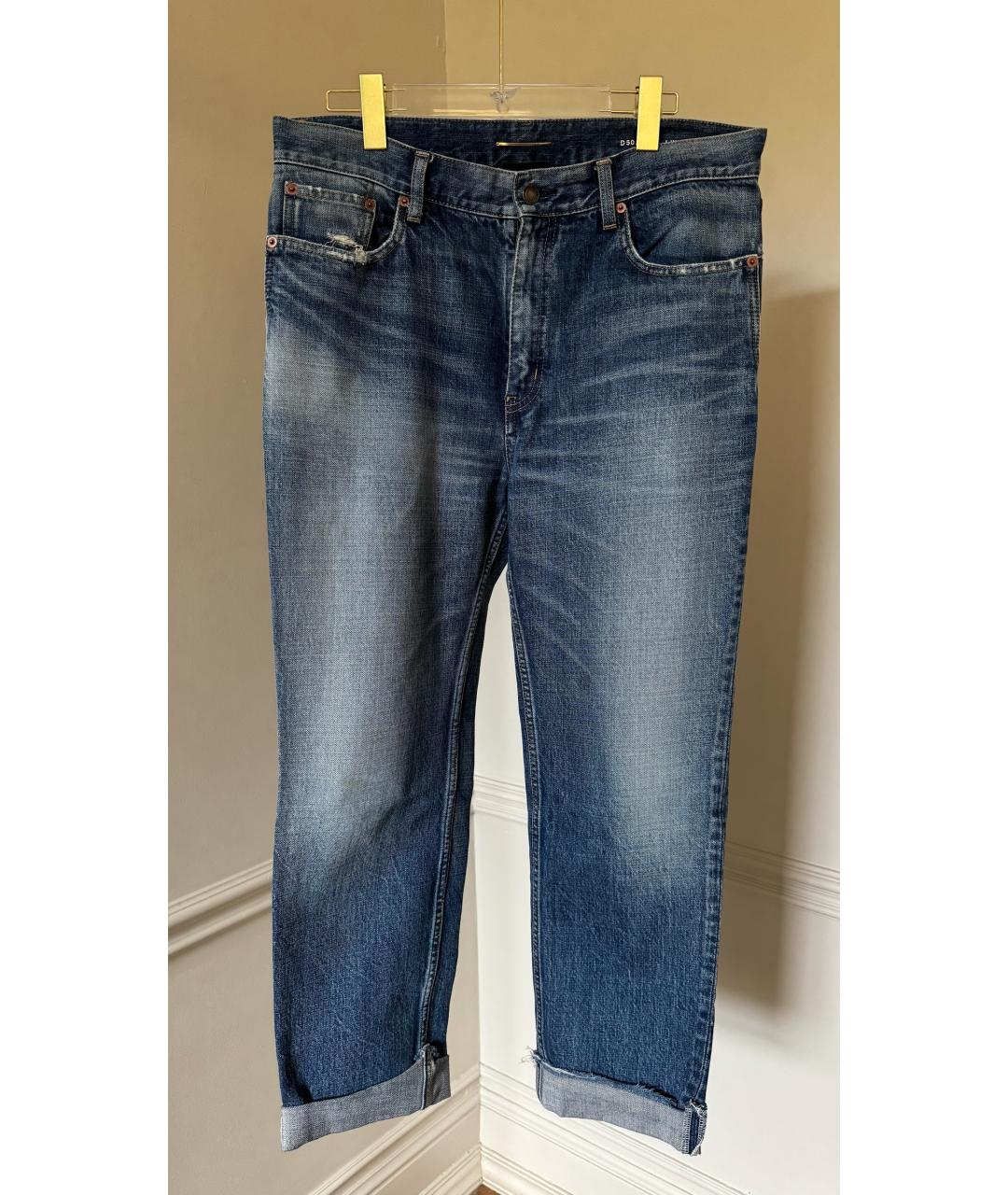 SAINT LAURENT Голубые капри, фото 6