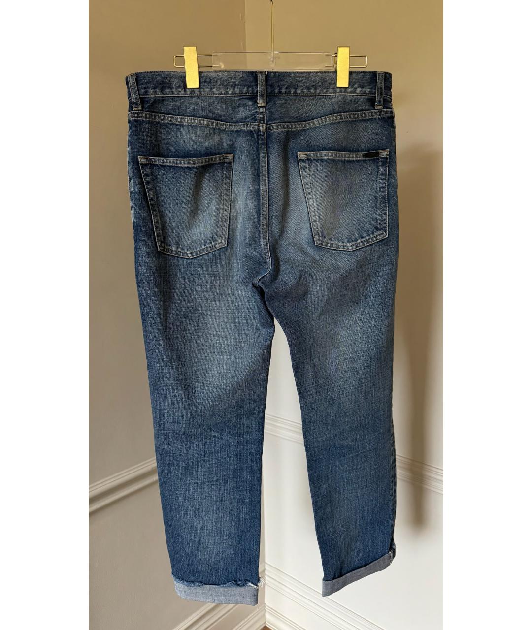 SAINT LAURENT Голубые капри, фото 2