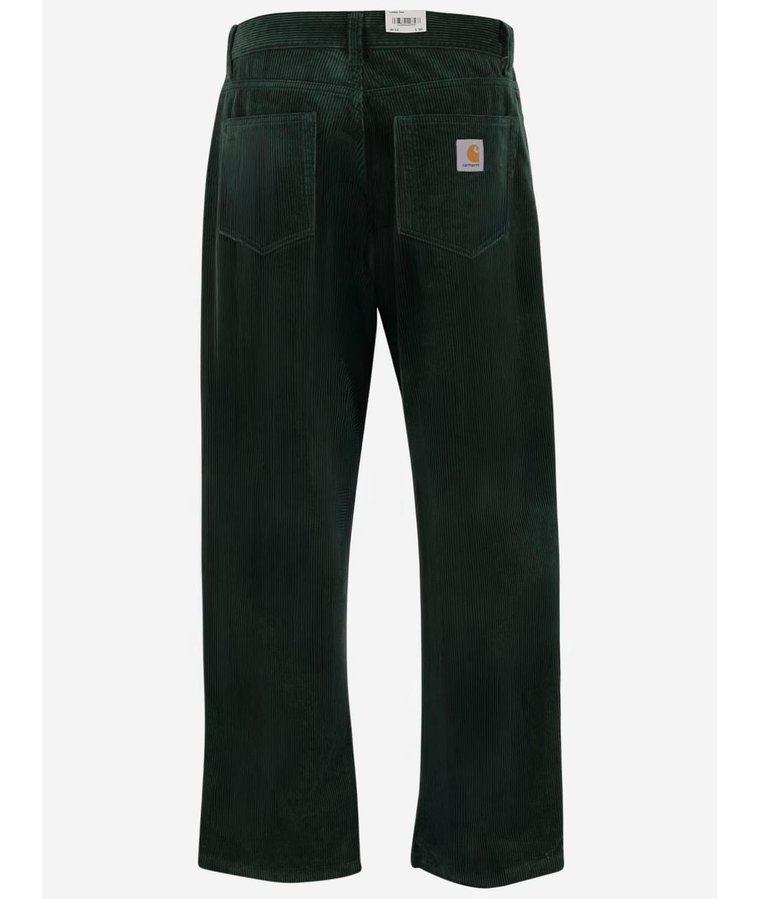 CARHARTT WIP Зеленые хлопковые повседневные брюки, фото 2