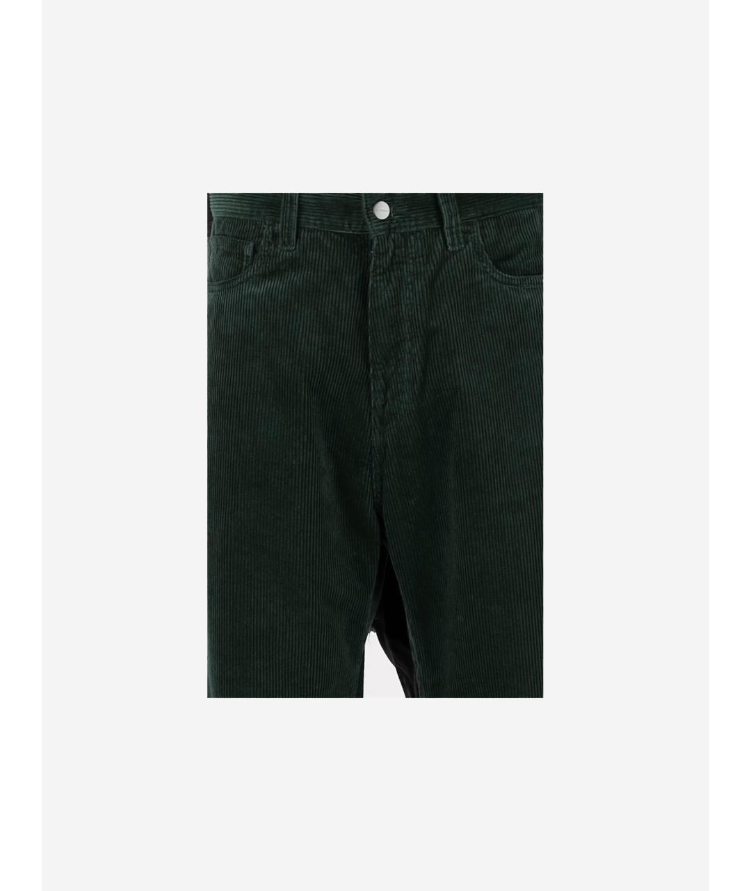 CARHARTT WIP Зеленые хлопковые повседневные брюки, фото 3