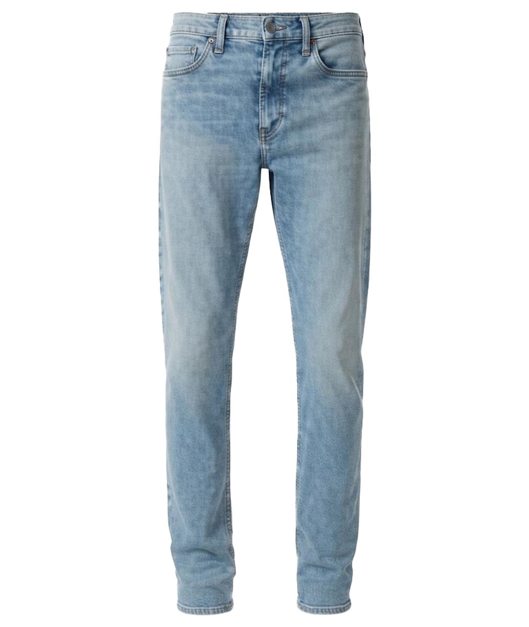 RAG & BONE Голубые хлопковые джинсы скинни, фото 1