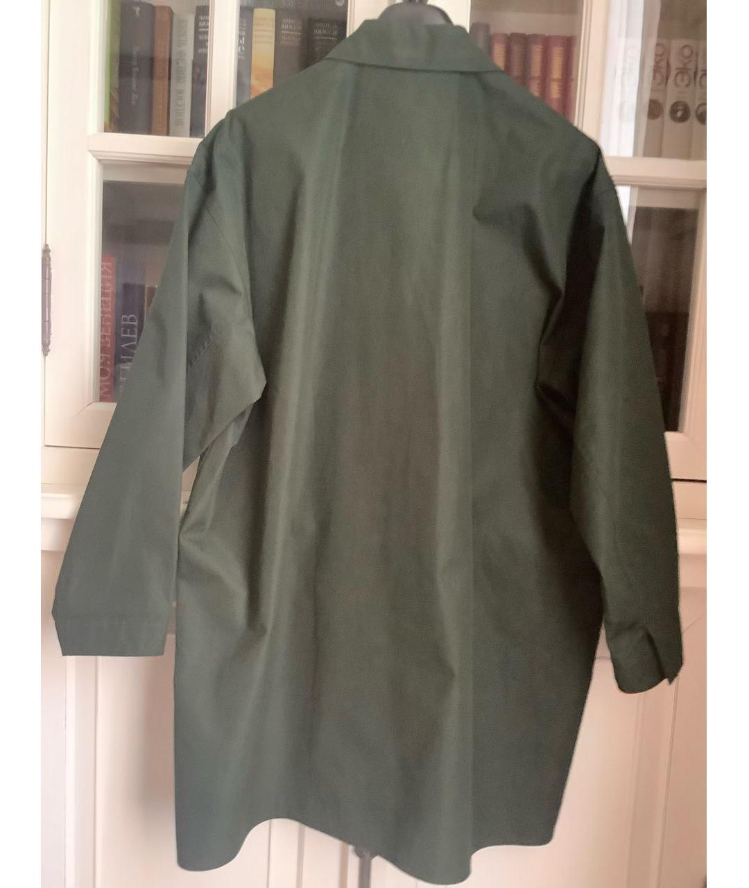 JIL SANDER Зеленая хлопковая рубашка, фото 2