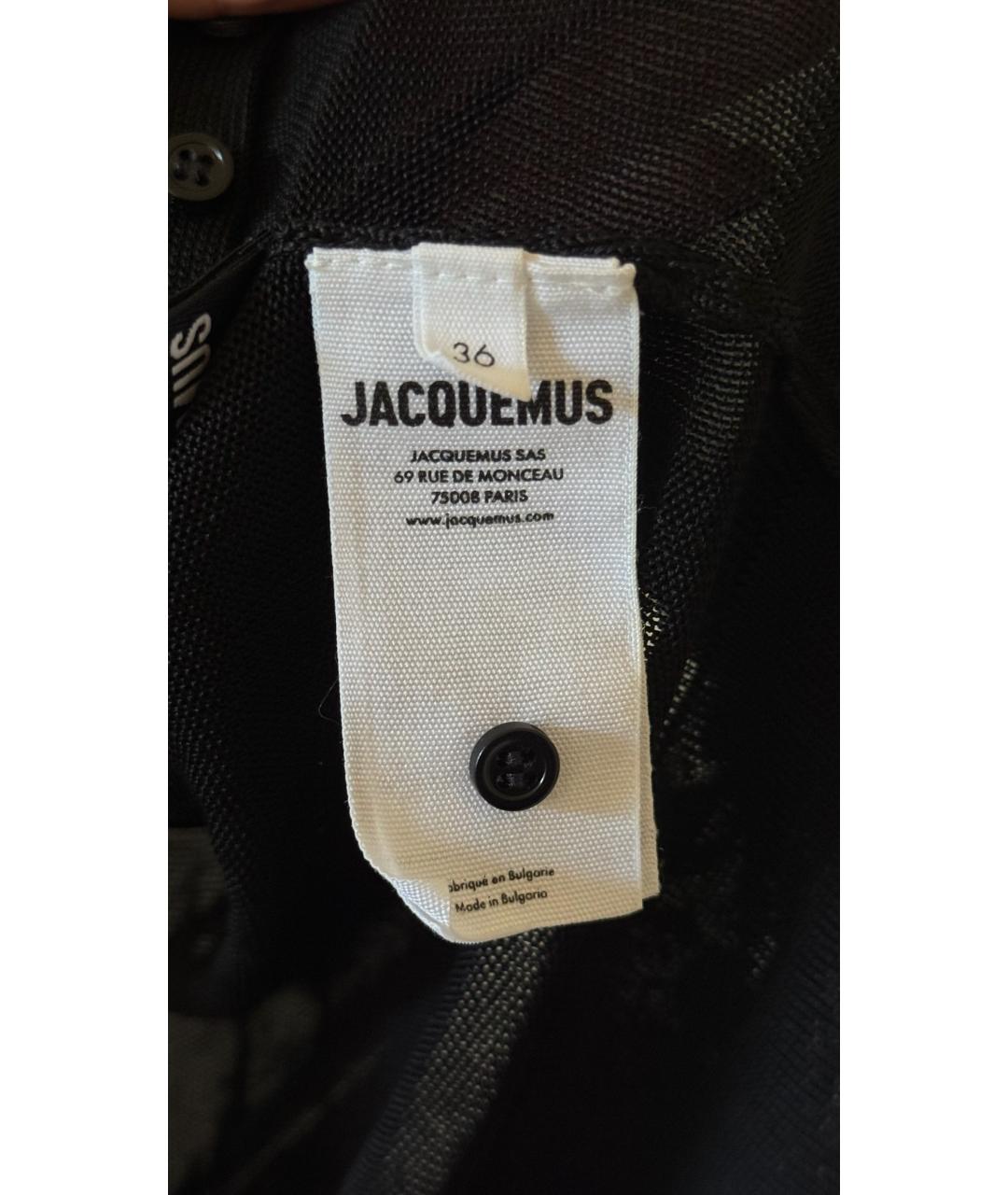 JACQUEMUS Черная майка, фото 4
