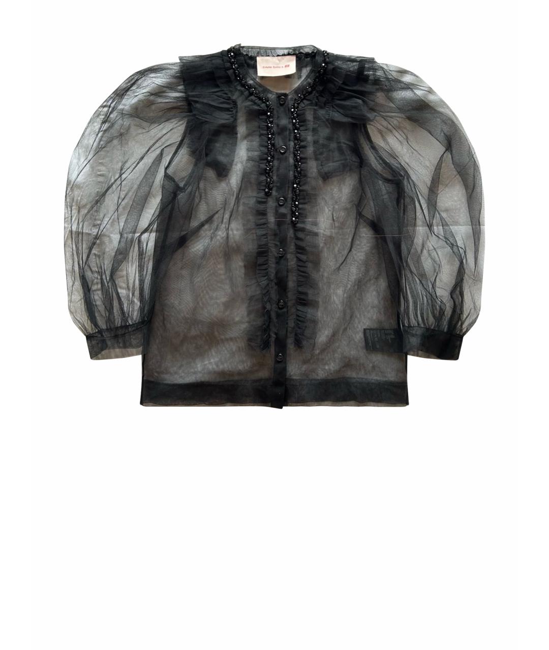 SIMONE ROCHA Черная полиэстеровая блузы, фото 10